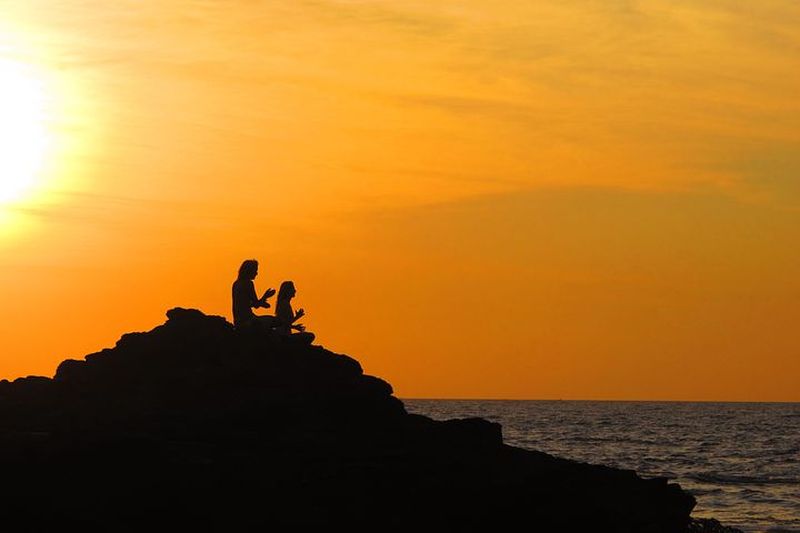 Yoga in Ajuna is one of our favourite activities, specially at sunset