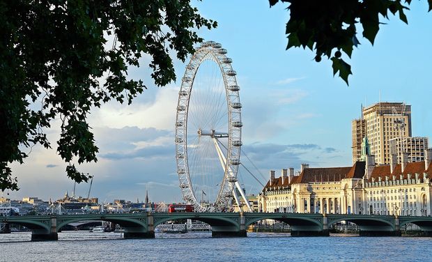 The London Eye in London.