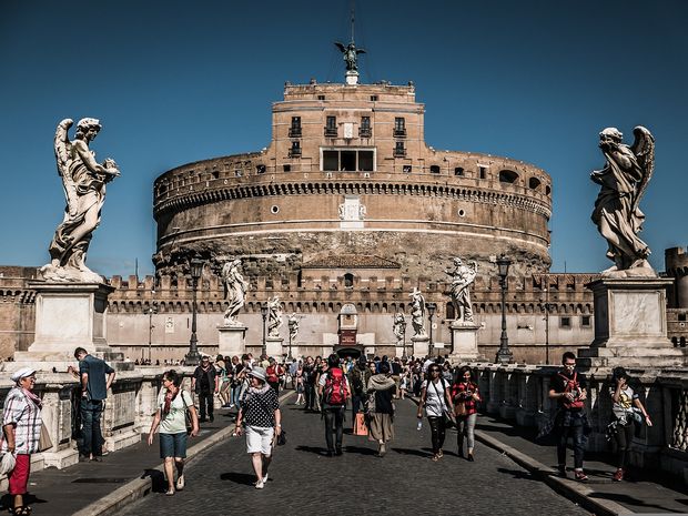 The Colosseum in Rome.