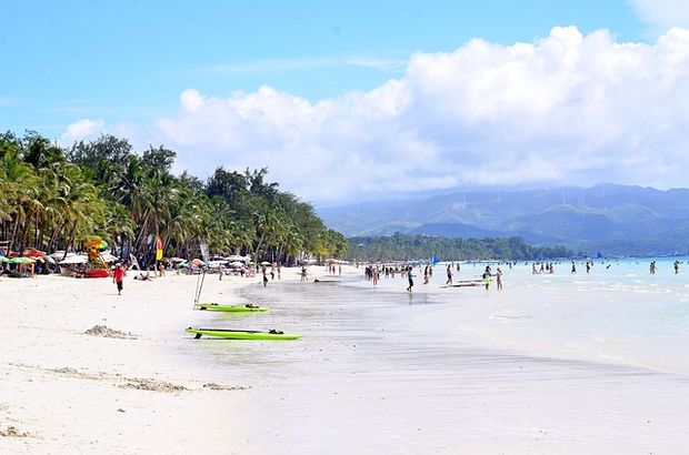 White sand like this in Boracay is what sets Philippine beaches apart