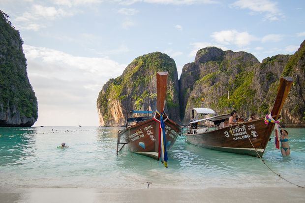 Long-tail boats are an awesome way to reach remote areas on the islands.