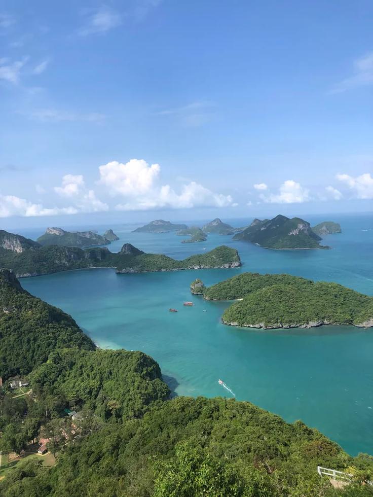 Aerial shot of Phuket island