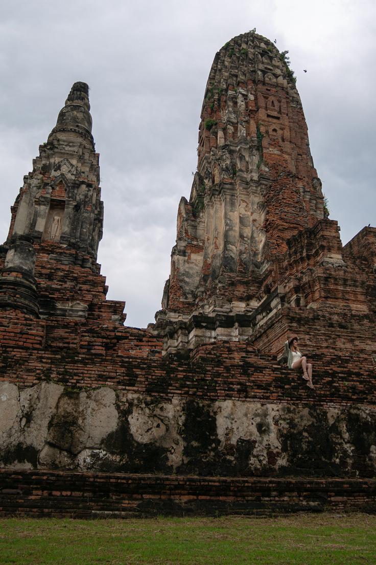 Shot of Ayutthaya ancient city