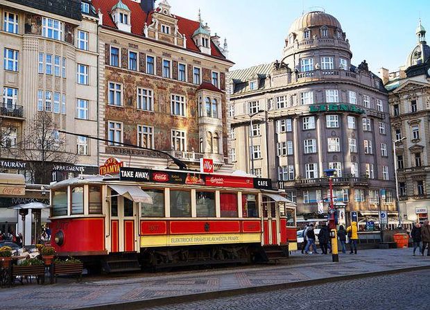 Public transport in Prague works great, especially the tram.