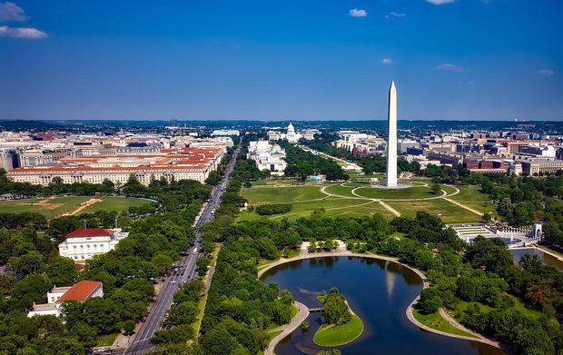 Panoramic view of Washington, DC.