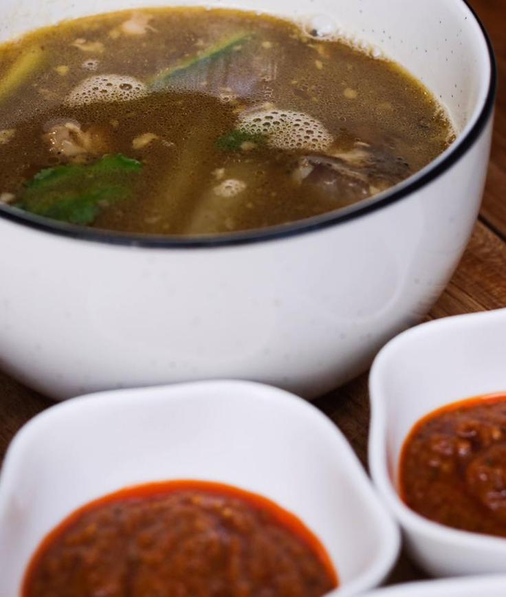 Shot of a Balinese typical soup dish