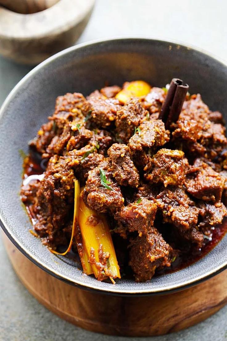 Shot of a beef rendang dish from other places in KLCC