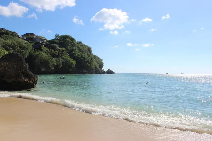 Shot of Amed beach as a great place to snorkel in Bali