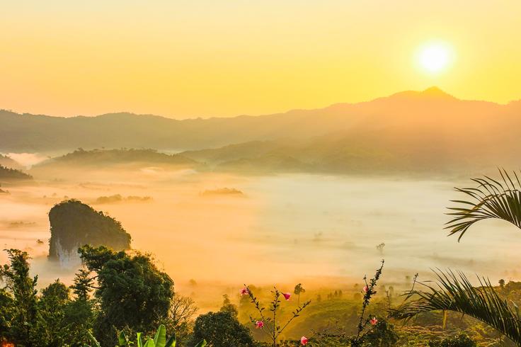 Shot of Chiang Mai during burning season