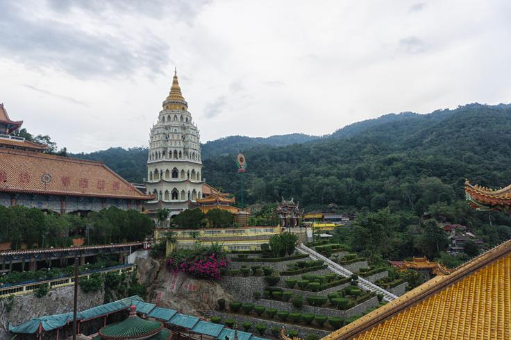 Shot of the Penang Chinese temple