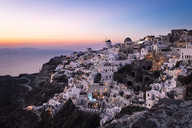 Sunset in Oia are beautiful but crowded.