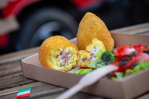 Arancini is essential in Trapani’s street food.