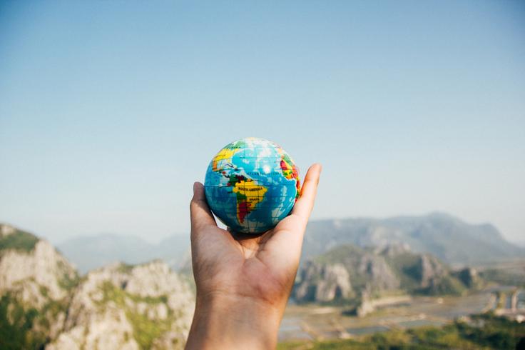 Shot of a small globe ball showcasing that there are so many activities in Kuala Lumpur to be explored!