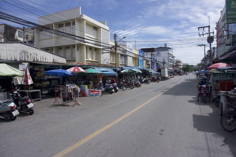 Hua Hin day street food in the center of town