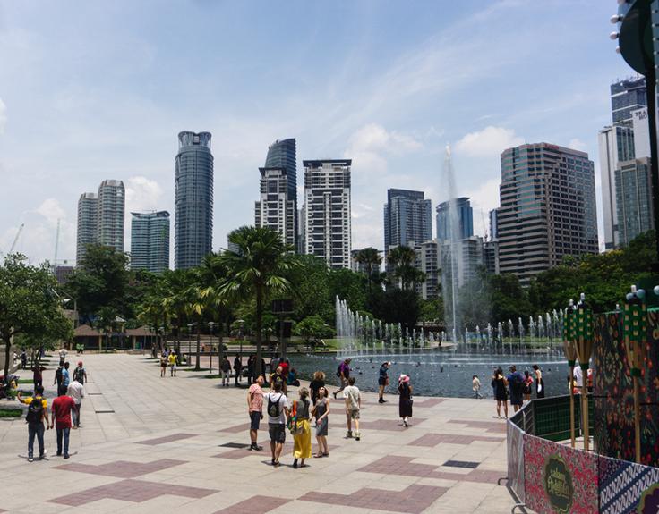 Shot of downtown Kuala Lumpur