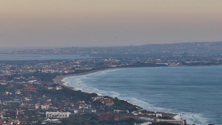 Shot of Kuta area in Bali showcasing that it might be dangerous at night