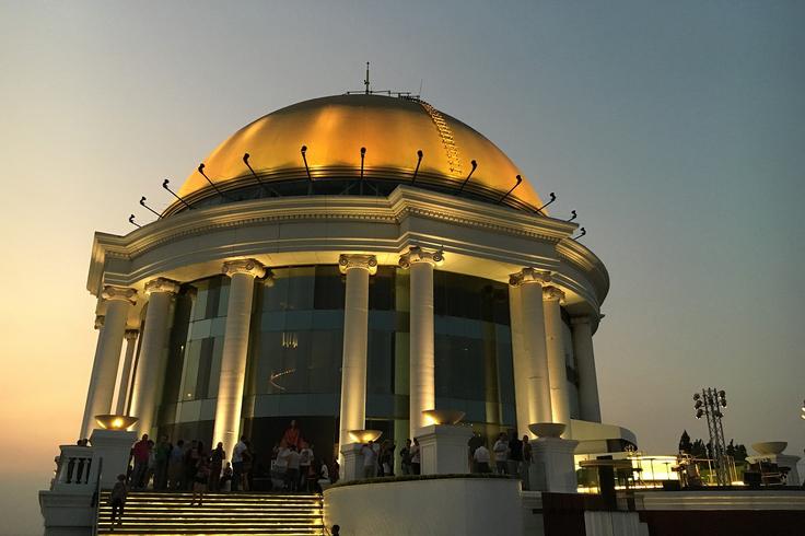 Shot of the Lebua at state tower hotel from the rooftop area