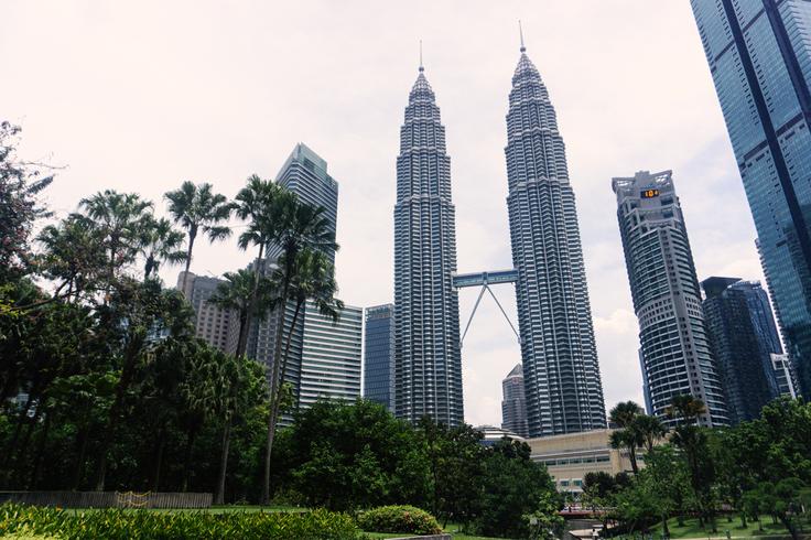 Shot of the Petronas Twin towers during the daytime