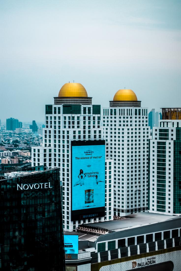 Shot of Lebua at State Tower hotel in Bangkok