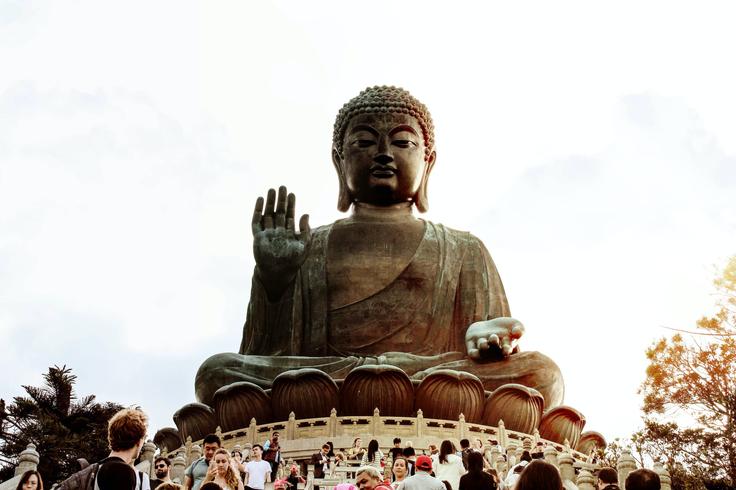 Shot of Buddha in a Thai temple showing that many attractions in Thailand are low cost