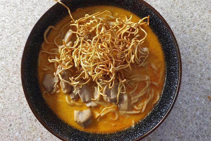 Shot of a Khao Soi dish displaying the versatility of this dish