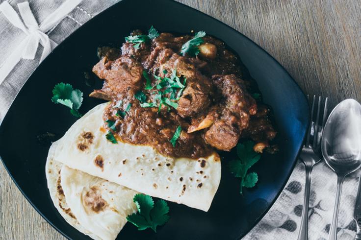 Shot of a Rendang Curry dish