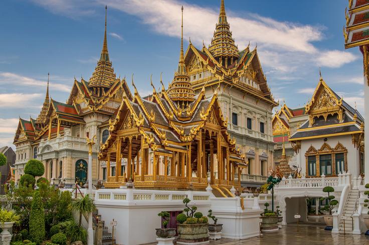 Shot of The Grand Palace in Bangkok