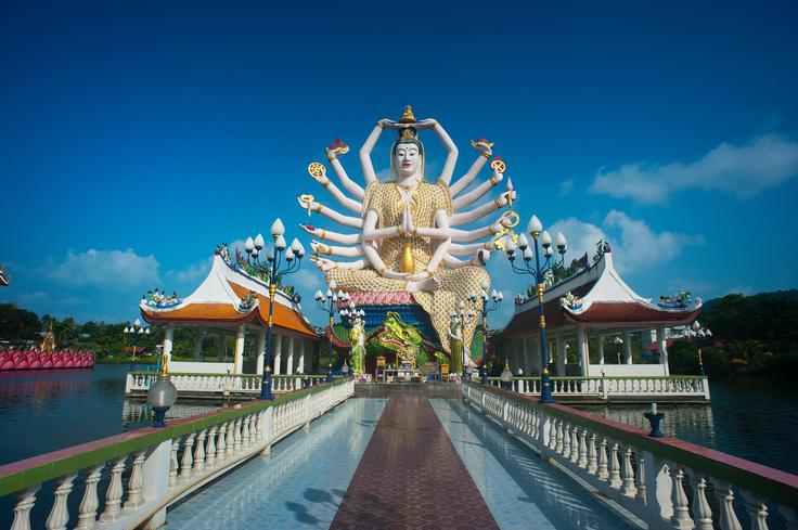 Shot of an important temple in Koh Samui Island