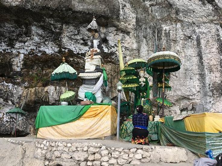 Shot of a religious site in Nusa Penida Island