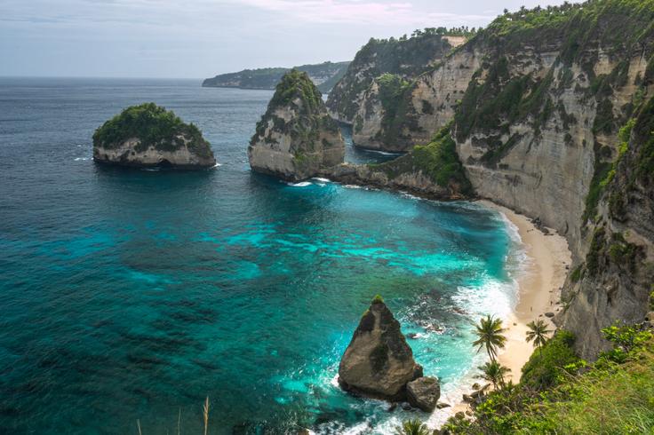 Shot of The Thousand Island Viewpoint in Nusa Penida