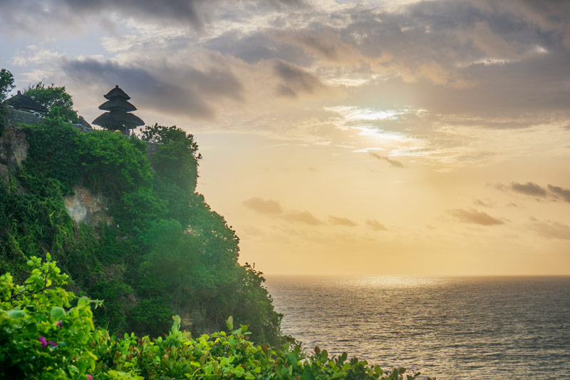 Sunset at Uluwatu temple