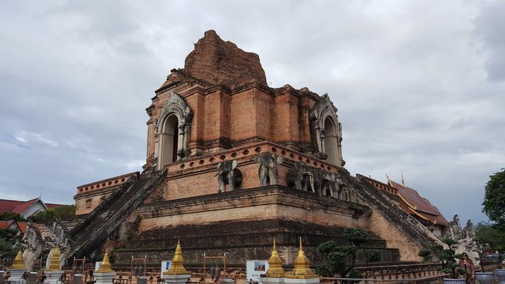 Shot of Wat Chedi Luang temple