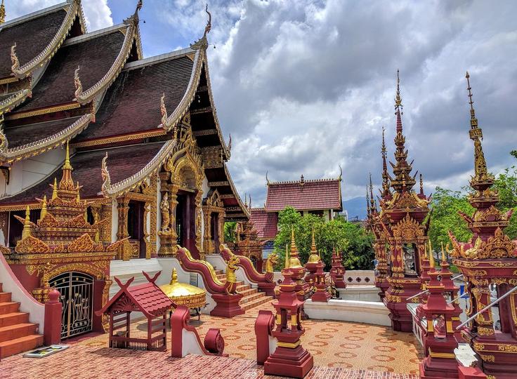 Shot of Wat Rajamontean temple, Bangkok