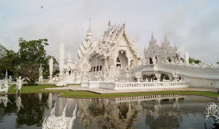 Shot of the Wat Rong Khun in Chiang Rai